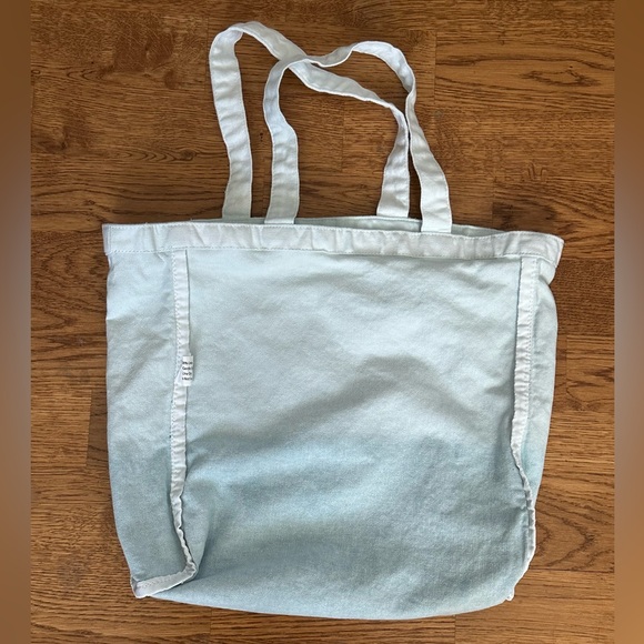 NWOT Athelta Canvas Blue Ombré Tote Bag. - Picture 6 of 10